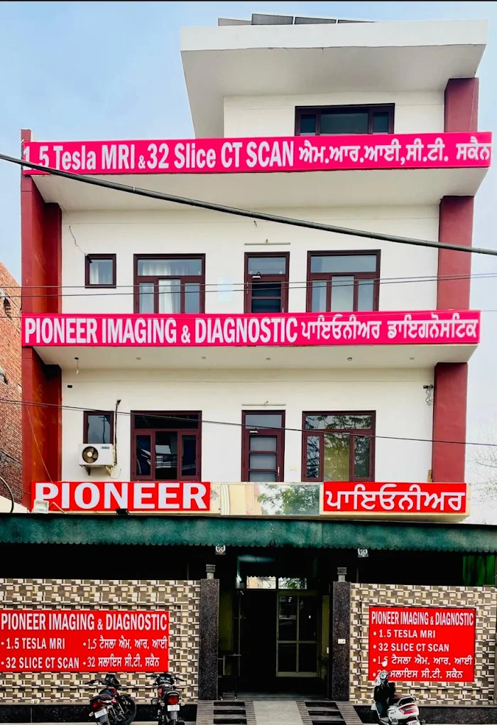 Pioneer Imaging building exterior on Bibi Wala Road, Bathinda
