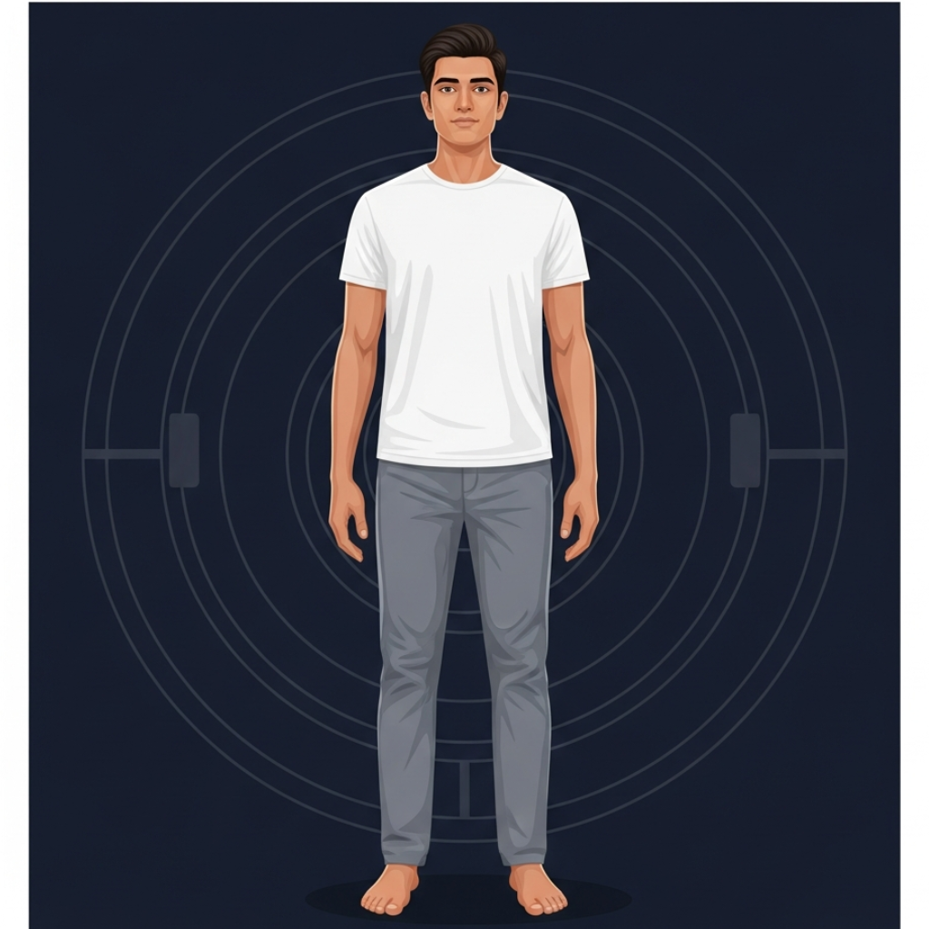 Patient standing — outer view